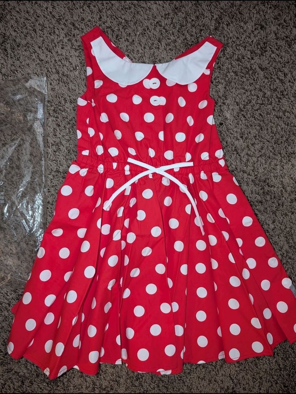 New W/bag ELEANOR ROSE MOUSY DOTS DRESS SIZE 4-5